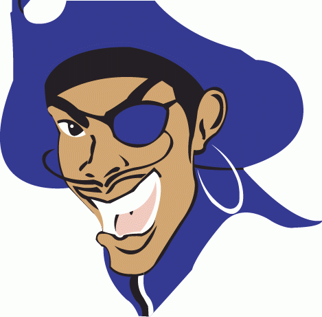 Hampton Pirates 1997-2001 Primary Logo iron on transfers for fabric